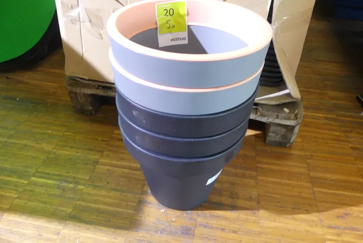 5x Geli - E&K Pflanztopf Maße: ca. ø30 x H26 cm
